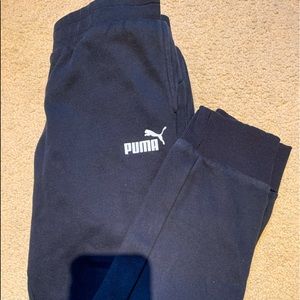 Black Puma Sweatpants